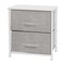 Flash Furniture White/Gray 2 Drawer End Table Storage Organizer WX-5L200-WH-GR-GG - alternate 9